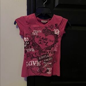 Glamour Girl Pink Graphic Tee
